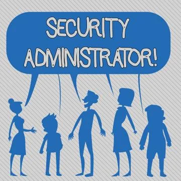 Text sign showing Security Administrator. Conceptual photo demonstrating who Stock Illustration