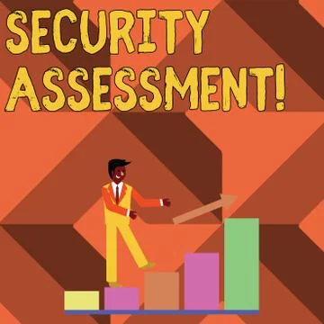 Text sign showing Security Assessment. Conceptual photo study to locate IT Stock Illustration