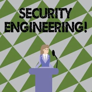 Text sign showing Security Engineering. Conceptual photo focus on the security 스톡 일러스트