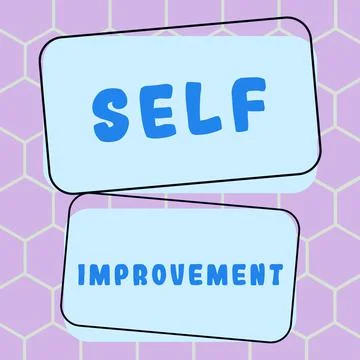 Text sign showing Self Improvement. Business showcase a company that provides 스톡 일러스트