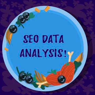 Text sign showing Seo Data Analysis. Conceptual photo changes to website make it Illustrazione stock