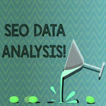 Text sign showing Seo Data Analysis. Conceptual photo changes to website make it Stock Illustration