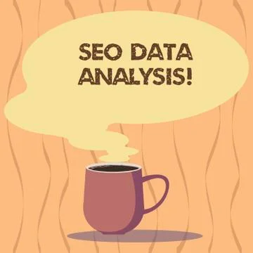 Text sign showing Seo Data Analysis. Conceptual photo changes to website make it Stock Illustration