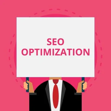 Text sign showing Seo Optimization. Conceptual photo process of affecting online イラスト素材