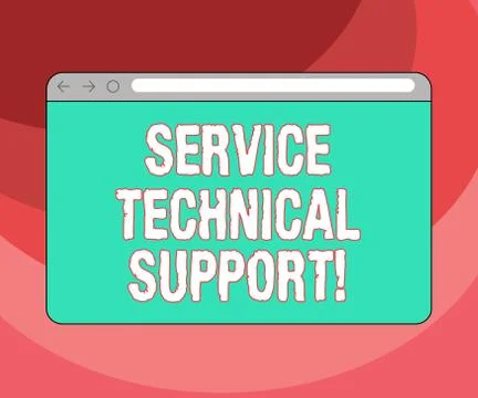 Text sign showing Service Technical Support. Conceptual photo services that Illustrazione stock