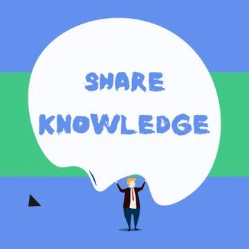 Text sign showing Share Knowledge. Conceptual photo teaching others what I Stock Illustration