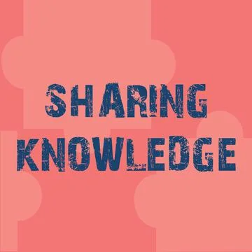 Text sign showing Sharing Knowledge. Business idea knowledge is exchanged among Stock Illustration