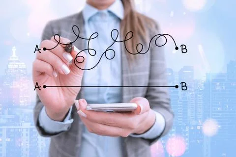 Text sign showing Simplify your ideas. Conceptual photo Make your business Stock Photos
