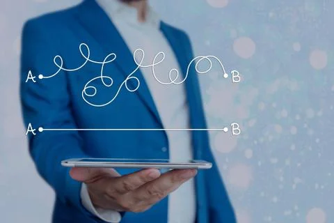 Text sign showing Simplify your ideas. Conceptual photo Make your business Stock Photos