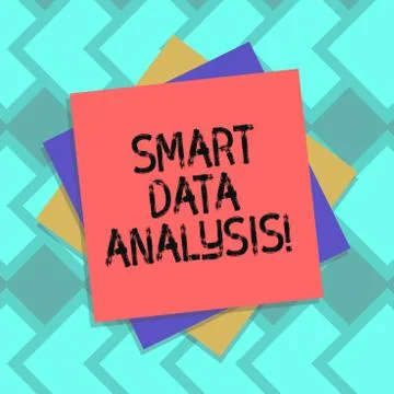 Text sign showing Smart Data Analysis. Conceptual photo collecting and analyzing Stock Illustration