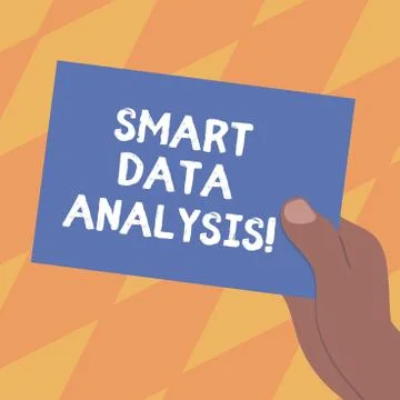 Text sign showing Smart Data Analysis. Conceptual photo collecting and analyzing Stock Illustration