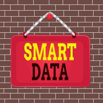 Text sign showing Smart Data. Conceptual photo digital information that is Stock Illustration