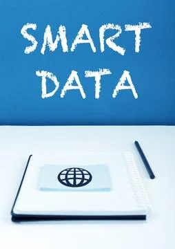 Text sign showing Smart Data. Business approach digital information that is Stockfoto's