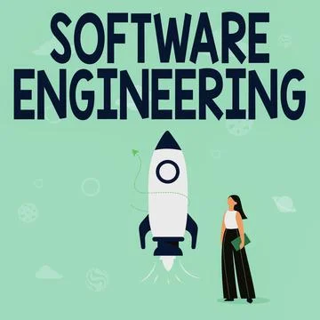 Text sign showing Software Engineering. Business showcase Program Development in Illustrazione stock