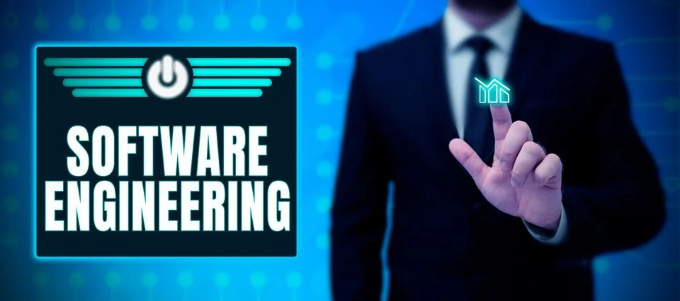 Text sign showing Software Engineering. Word for Program Development in 库存照片