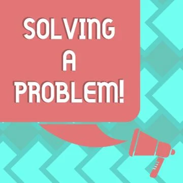 Text sign showing Solving A Problem. Conceptual photo include mathematical or 스톡 일러스트