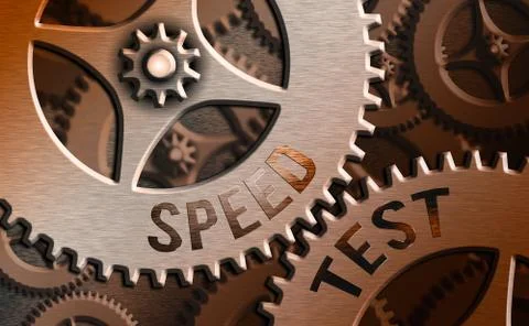 Text sign showing Speed Test. Conceptual photo psychological test for the Stock Illustration