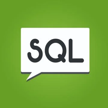Text sign showing Sql. Conceptual photo A standard computer language for 스톡 일러스트