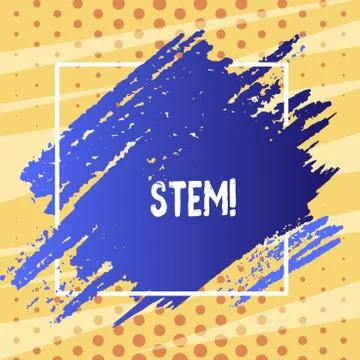 Text sign showing Stem. Conceptual photo Development destruction of huanalysis Stock Illustration