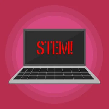 Text sign showing Stem. Conceptual photo Development destruction of huanalysis Stock Illustration