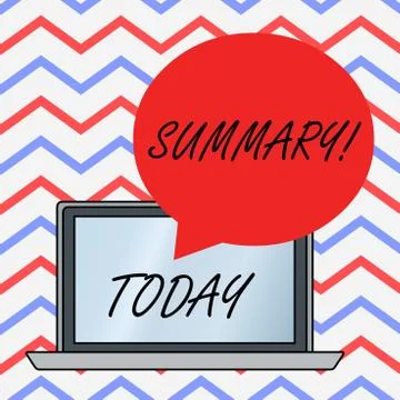 Text sign showing Summary. Conceptual photo brief statement or account of main Illustration
