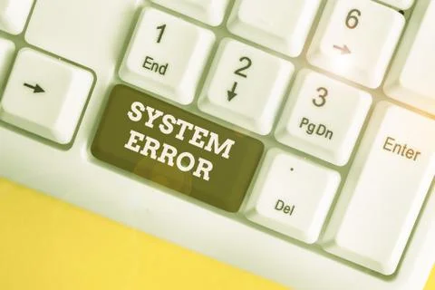 Text sign showing System Error. Conceptual photo instruction that is not Stock Photos