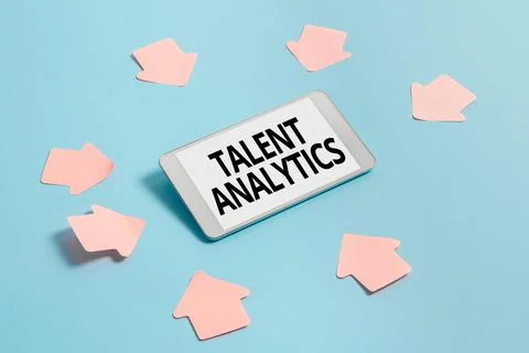 Text sign showing Talent Analytics. Business showcase data mining and business 写真素材