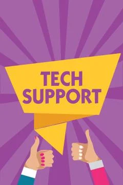 Text sign showing Tech Support. Conceptual photo Assisting individuals who are Stock Illustration