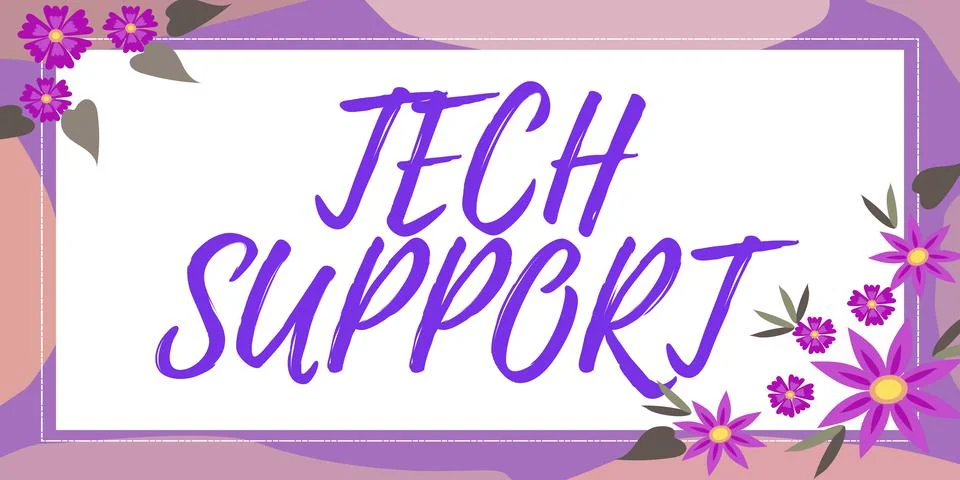 Text sign showing Tech Support. Business showcase Assisting individuals who are イラスト素材