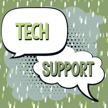 Text sign showing Tech Support. Business idea Assisting individuals who are 스톡 일러스트