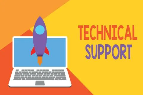 Text sign showing Technical Support. Conceptual photo Repair and advice services Stock Illustration