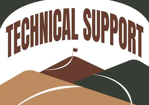 Text sign showing Technical Support. Word for Repair and advice services to イラスト素材