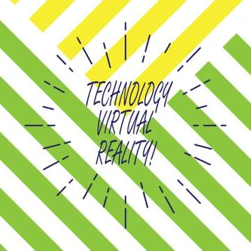 Text sign showing Technology Virtual Reality. Conceptual photo interactive イラスト素材