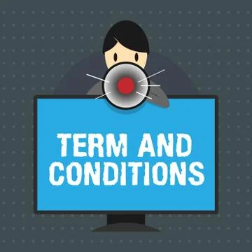 Text sign showing Term And Conditions. Conceptual photo Policies and Rules where Illustration