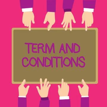 Text sign showing Term And Conditions. Conceptual photo Policies and Rules wh Illustration