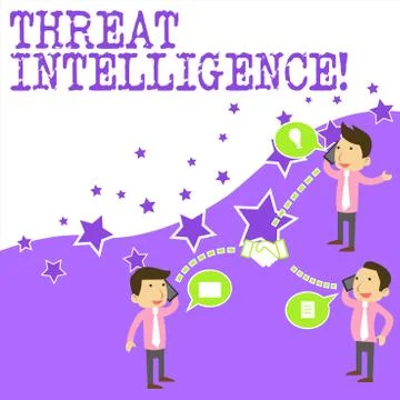 Text sign showing Threat Intelligence. Conceptual photo analyzed and refined Stockillustratie