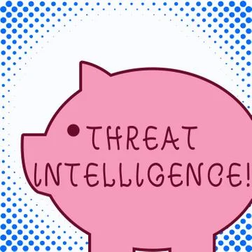 Text sign showing Threat Intelligence. Conceptual photo analyzed and refined Stockillustratie