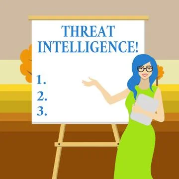 Text sign showing Threat Intelligence. Conceptual photo analyzed and refined 스톡 일러스트