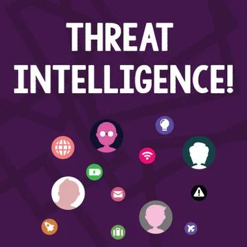 Text sign showing Threat Intelligence. Conceptual photo analyzed and refined 스톡 일러스트