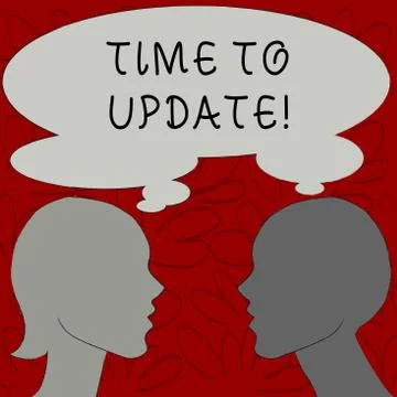 Text sign showing Time To Update. Conceptual photo this right moment to make イラスト素材