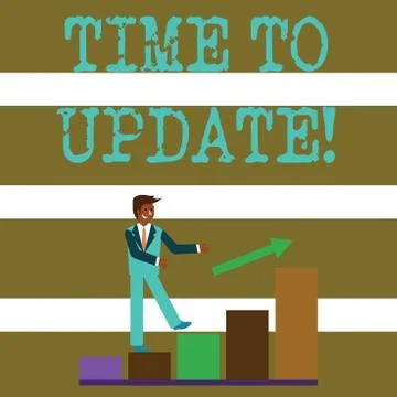 Text sign showing Time To Update. Conceptual photo this right moment to make イラスト素材