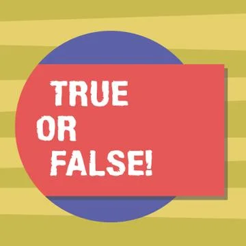 Text sign showing True Or Falsequestion. Conceptual photo series of statements Stock Illustration
