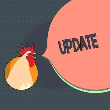Text sign showing Update. Conceptual photo Up to date Make something more modern Stockillustratie