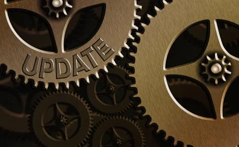 Text sign showing Update. Conceptual photo make something more modern or up to Stock Illustration