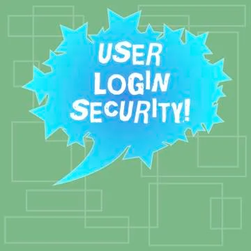 Text sign showing User Login Security. Conceptual photo set of credentials used Stock Illustration