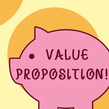 Text sign showing Value Proposition. Conceptual photo innovation service Stock Illustration