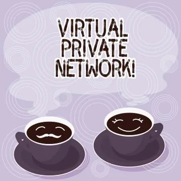Text sign showing Virtual Private Network. Conceptual photo network that is Illustrazione stock