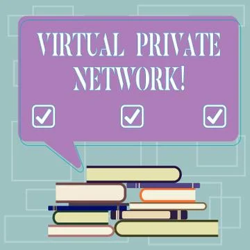 Text sign showing Virtual Private Network. Conceptual photo network that is Stock Illustration