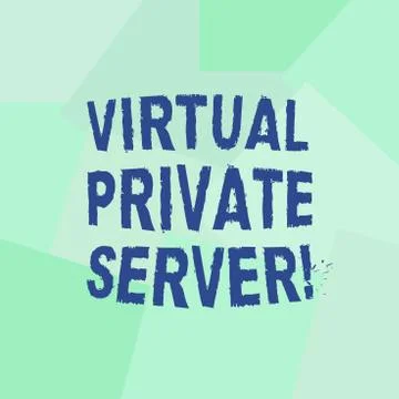 Text sign showing Virtual Private Server. Conceptual photo sold as a service by Stock Illustration
