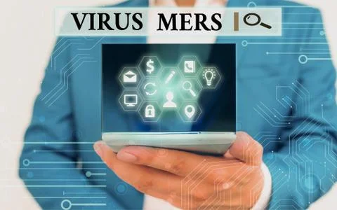 Text sign showing Virus Mers. Conceptual photo viral respiratory illness that Stock Photos